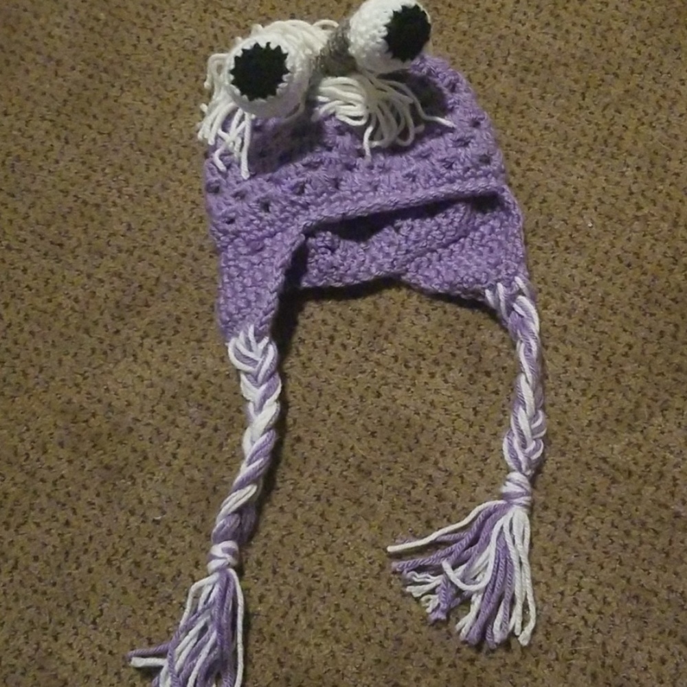 Boo from Monsters Inc. crochet hat for infant